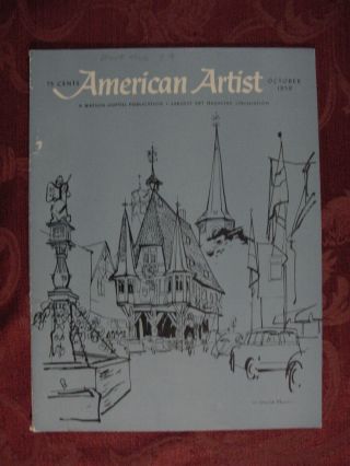 American Artist October 1958 W David Shaw Robert Addison M.  Jones C.  C.  Beall