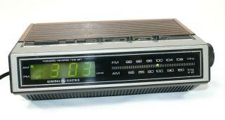 General Electric Ge Electronic Digital Fm/am Clock Radio 7 - 4655b Vintage