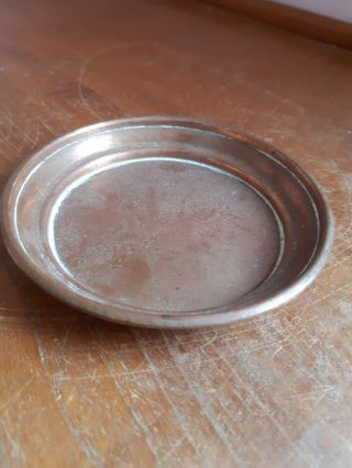 Vintage Old Copper Plant Pot Water Tray Or Wine Bottle Coaster