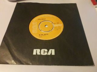 Elvis Presley In The Ghetto/any Day Now Rca U.  K Stunning Audio Rare Nm Minus