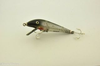 Vintage Heddon Tiger Spook Antique Fishing Lure Silver Scale GH834 2