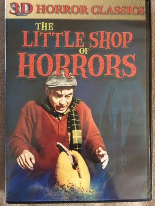3d Little Shop Of Horrors Dvd - Razor 3d - Rare Oop Roger Corman