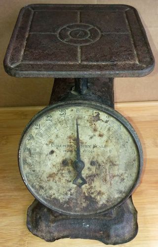 Antique 1907 Scale Columbia Family Kitchen Scale 24 Lb Landers Frary Clark