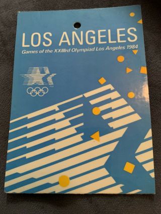 Very Rare Olympics Vip Media Pass Los Angeles La 1984 Usa Ucsb