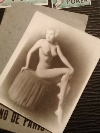 Rare Early 1930s The Casino De Paris Risque Nude Vedettes Mondiales/italy Match