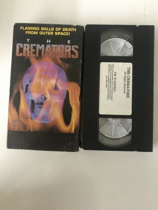 Rare Horror Vhs Tape The Cremators Flaming Balls Of Death From Space