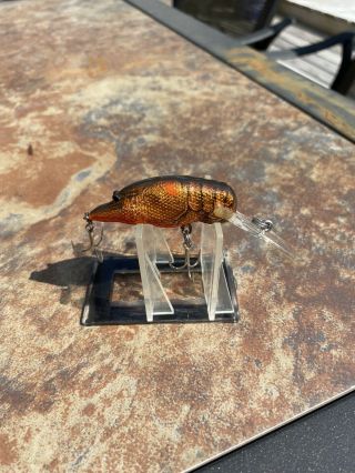 Awesome Vintage Bagley Small Fry Crawfish Fishing Lure Great Color