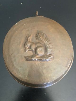 Antique Copper Mold With Squirrel Design