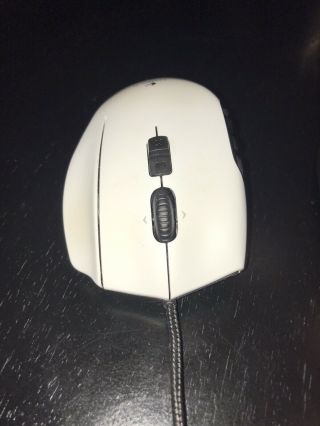LOGITECH G600 mmo laser gaming mouse RARE White 3