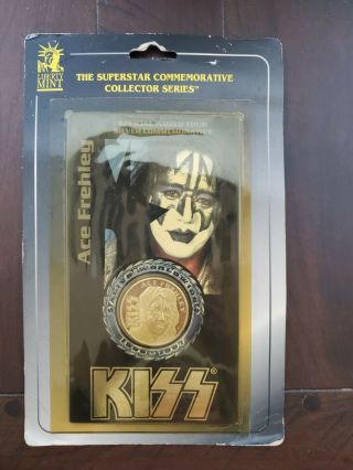 Kiss - Ace Frehley - Liberty Collector Series Coin.  999 Silver Rare