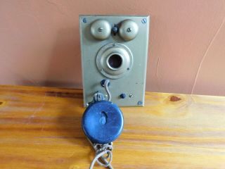 Antique S.  H.  Couch Company Wall Mount Intercom Phone - Needs Work