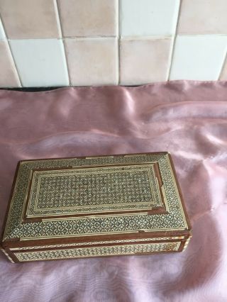 Indian Wooden Box In Need Of Restoration