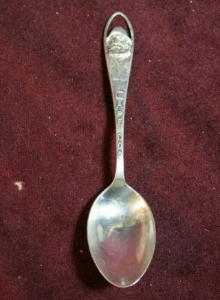 Sterling Silver Spoon - Cape Cod - Old Man Of The Sea - Fisherman On Handle