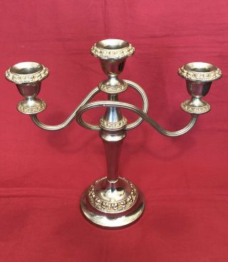 Vintage Silver Plated Candelabra By Ianthe C.  1960’s - 1970’s