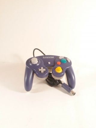 Rare Nintendo Gamecube Controller Purple Indigo Clear Back Side