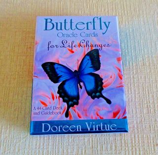 Butterfly Oracle Cards For Life Changes Rare Oop Doreen Virtue Cards & Guidebook