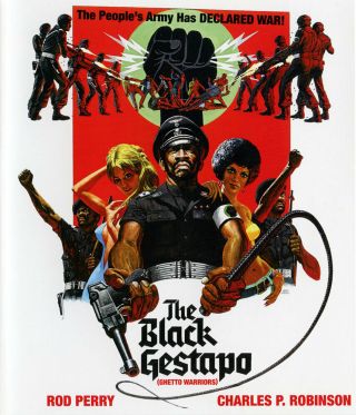 Black Gestapo 1974 Blu - Ray Code Red Rare Out Of Print Blacksploitation Restored