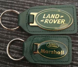 2 X Land Rover Dealership Keyrings - Very Rare And Collectable Dealerships