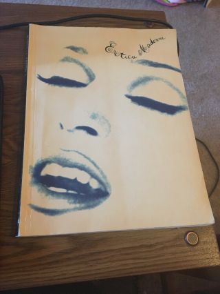 Madonna Erotica Songbook 1992 Warner Bros Vf1911 P/v/c Rare