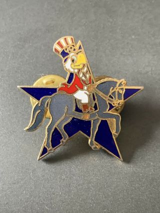 Very Rare La 1984 Olympics Pin Badge Sam Mascot Equestrian Eventing Los Angeles