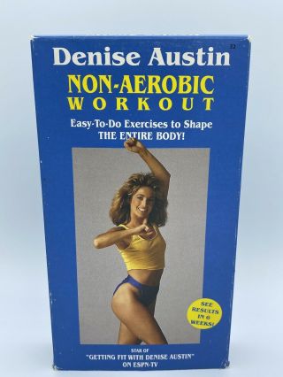 Denise Austin Non Aerobic Trim And Tone (extremely Rare) Workout Vhs Tape