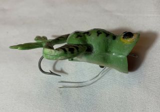 Vintage Luhr Jensen Frog Legs Mechanical Fishing Lure 2