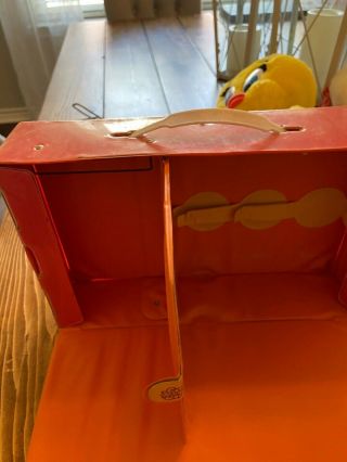 Vintage 1971 DAWN and her friends DOLL CASE Orange / Pink Topper Corp 2