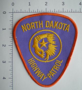 Nd North Dakota State Police Highway Patrol Trooper Vintage Rare Purple Patch