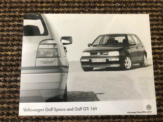 Vw Golf Mk3 Synco And Gti 16v Press Photo Rare