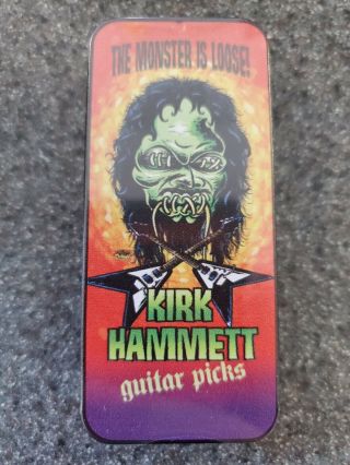 Kirk Hammett Pick Tin Set Of 6 Guitar Picks Mega Rare