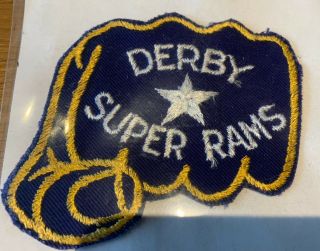Derby County Football Sew On Patch Very Rare Rams 1970 50 Years Old