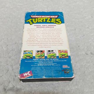 RARE Teenage Mutant Ninja Turtles - Funny,  They Shrunk Michaelangelo - HI - C VHS 2