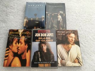Bon Jovi Assorted Cassette Singles Rare Jon Bon Jovi
