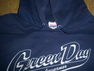 Rare AUTHENTIC Vintage PROMO - Only GREEN DAY Benchwarmer HOODY Concert/Tour L 2