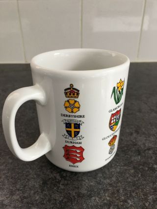 English County Cricket Mug - Rare - All Counties - Kent,  Surrey,  Yorkshire,  Etc
