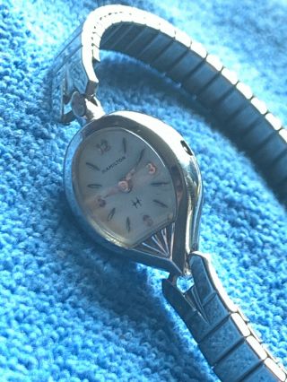 Vintage 1950s Hamilton Teardrop Ladies Swiss Mechanical Watch