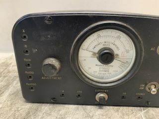 Vintage Western Electric Portable Volt Ohms Amperes Milliamp Meter D - 166852 RARE 2