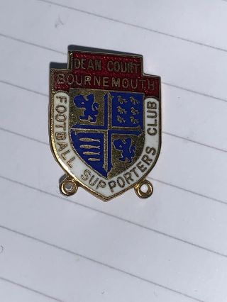 Bournemouth Fc Supporters Club Vintage Rare