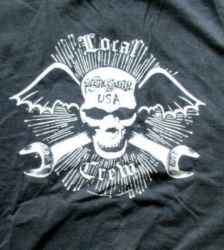 Aerosmith Rare Skull An D Wrenches Crew Shirt,  Plus More