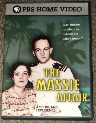 The Massie Affair Dvd (2005) Rare Pbs American Experience Special Episode Hawaii
