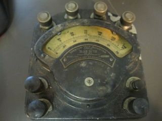 Very Antique Weston Model 280 Volt Ammeter