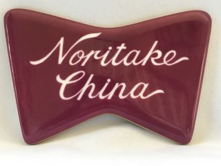 Noritake China Dealers Advertising Display Sign Rare