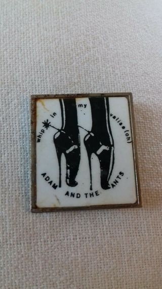 Adam And The Ants Very Rare Vintage Steel Pin Badge Late70.  S 80