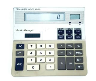 Texas Instruments Ba - 20 Profit Manager Business Calculator - Vintage Rare