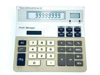 Texas Instruments BA - 20 Profit Manager Business Calculator - Vintage Rare 3