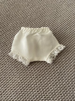 Vtg Madame Alexander Doll Ivory Taffeta W/lace Panties Underwear For 7 - 8 " Doll