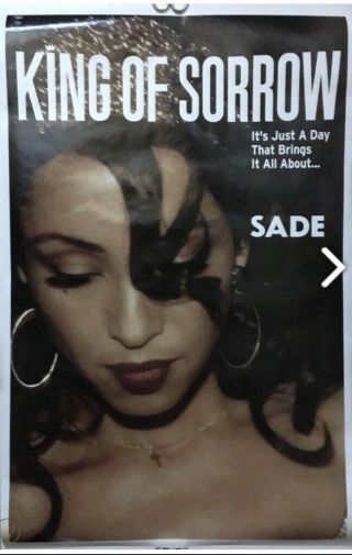 2001 Rare 34”x22” Sade King Of Sorrow Poster Htf