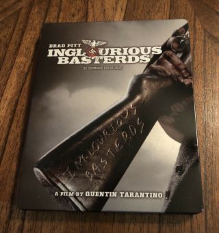 Inglourious Basterds Blu - Ray Steelbook Quentin Tarantino Brat Pitt Like Rare