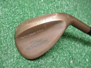 Rare Titleist Triple Grind Sole Becu Copper 56 Degree Sand Wedge Sw
