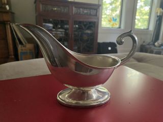 Vintage Ornate Silver Sauce Server / Gravy Boat - - Ships From The Us